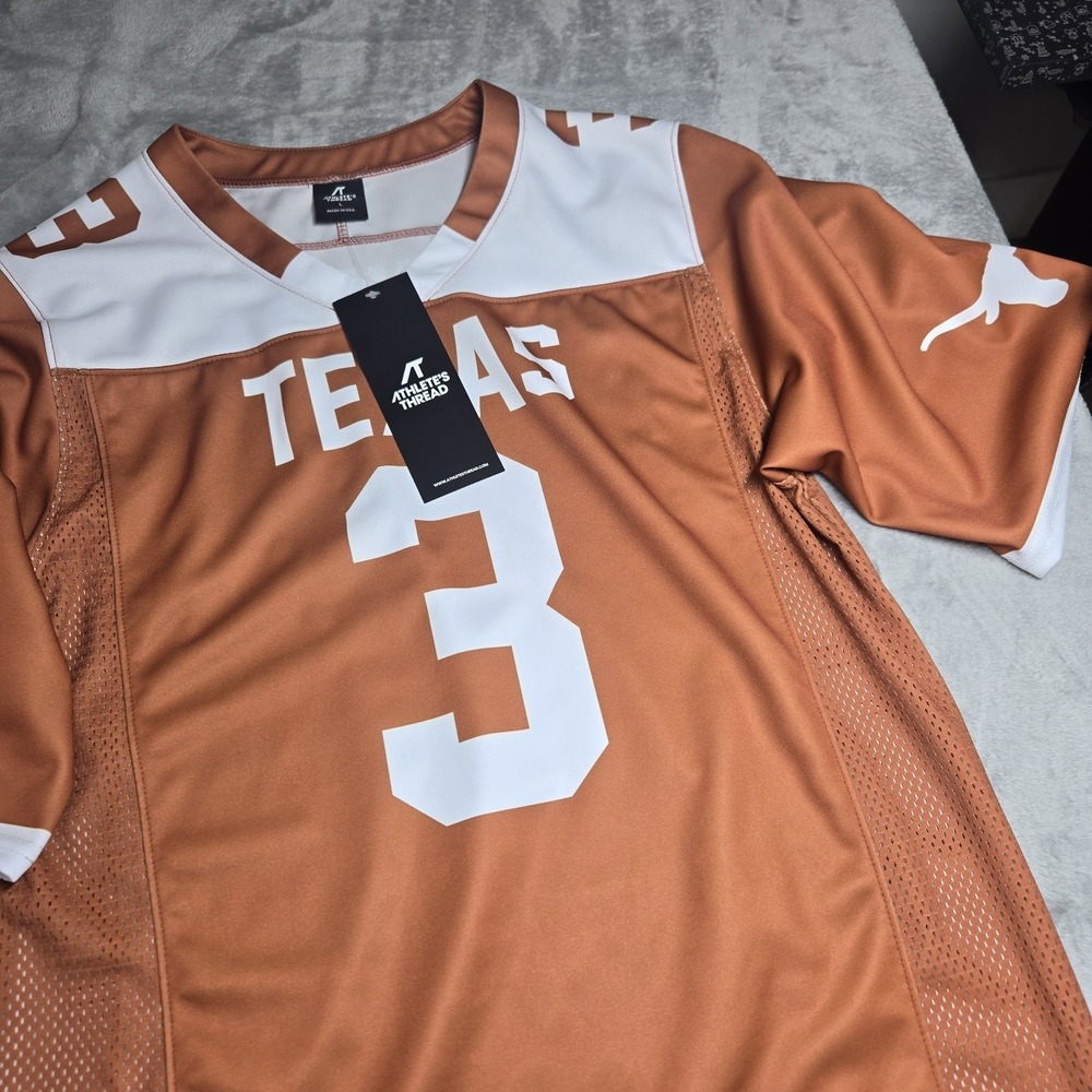 Texas Longhorns Quinn Ewers #3 Jersey Athletes Thread Mens Size Large NWT